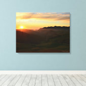 Zonnetijd centrale kust canvas afdruk (Insitu (Houten vloer))