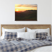 Zonnetijd centrale kust canvas afdruk (Insitu (Slaapkamer))