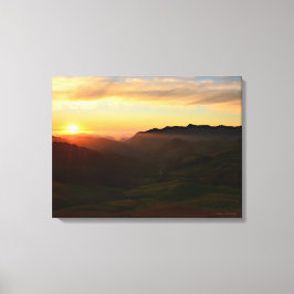 Zonnetijd centrale kust canvas afdruk