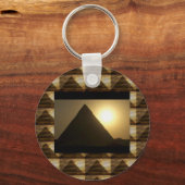 Zonnetijd door PYRAMIDS van Egypte: architectuur Sleutelhanger (Voorkant)