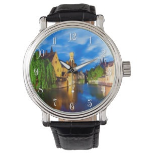 Zonnetijd in Brugge. België Horloge