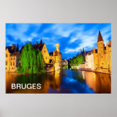 Zonnetijd in Brugge. België Poster (Voorkant)