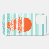 Zonnetijd in de oceaan - gestreepte achtergrond. L Case-Mate iPhone Case (Achterkant (horizontaal))