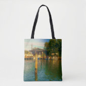 Zonnetijd in de oude watering tote bag (Voorkant)