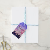 Zonnetijd in de stad cadeaulabel (Met Touw)