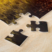 Zonnetijd in een landschappelijk landschap Puzzle Legpuzzel (Zijkant)