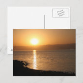 Zonnetijd in het dode zee briefkaart (Voorkant / Achterkant)