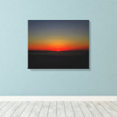 Zonnetijd in het water canvas afdruk (Insitu (Houten vloer))