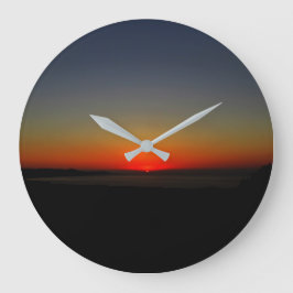 Zonnetijd in het water grote klok