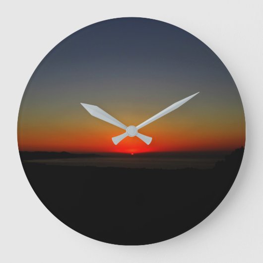 Zonnetijd in het water grote klok (Voorkant)