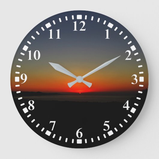 Zonnetijd in het water grote klok (Voorkant)