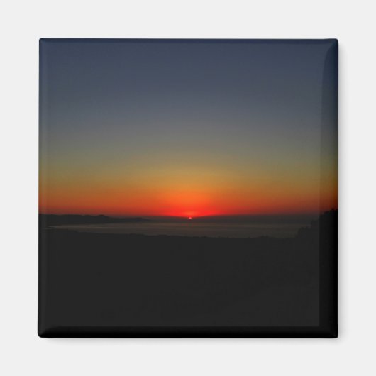 Zonnetijd in het water magneet (Voorkant)