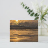 Zonnetijd in het zee briefkaart (Staand voorkant)