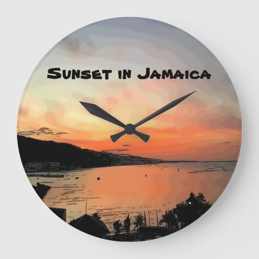Zonnetijd in Jamaica Grote Klok (Voorkant)