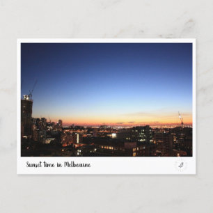 Zonnetijd in Melbourne Briefkaart