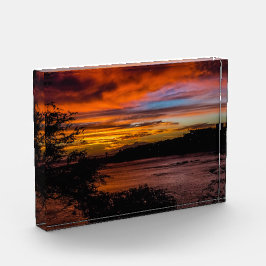 Zonnetijd in Praia, Kaapverdië Fotoblokken