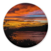 Zonnetijd in Praia, Kaapverdië Keramische Knop (Voorkant)