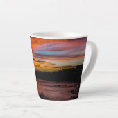 Zonnetijd in Praia, Kaapverdië Latte Mok (Rechterhoek)