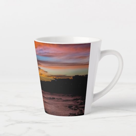 Zonnetijd in Praia, Kaapverdië Latte Mok (Rechts)