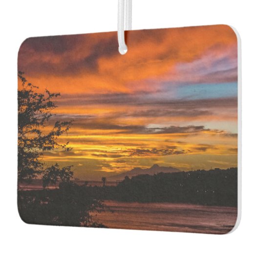 Zonnetijd in Praia, Kaapverdië Luchtverfrisser (Links)