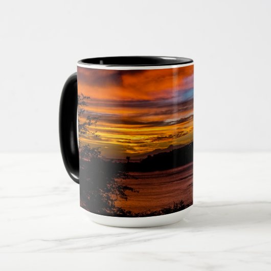 Zonnetijd in Praia, Kaapverdië Mok (Voorkant links)