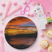 Zonnetijd in Praia, Kaapverdië Papieren Bordje (Feest)