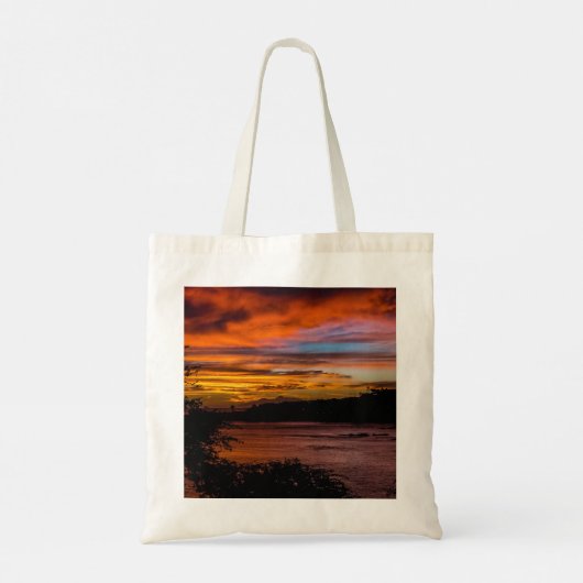 Zonnetijd in Praia, Kaapverdië Tote Bag (Achterkant)