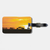 Zonnetijd in Serengeti Bagagelabel (Achterkant horizontaal)