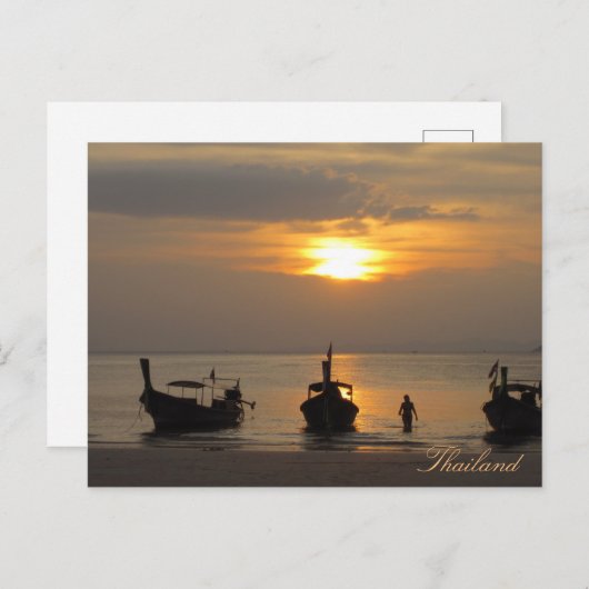 Zonnetijd in Thailand Briefkaart (Voorkant / Achterkant)