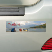 Zonnetijd in Thailand Bumpersticker (Op auto)
