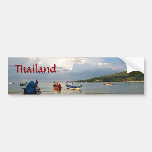 Zonnetijd in Thailand Bumpersticker (Voorkant)