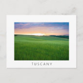 Zonnetijd in Toscane briefkaart tekst witte grens (Voorkant)