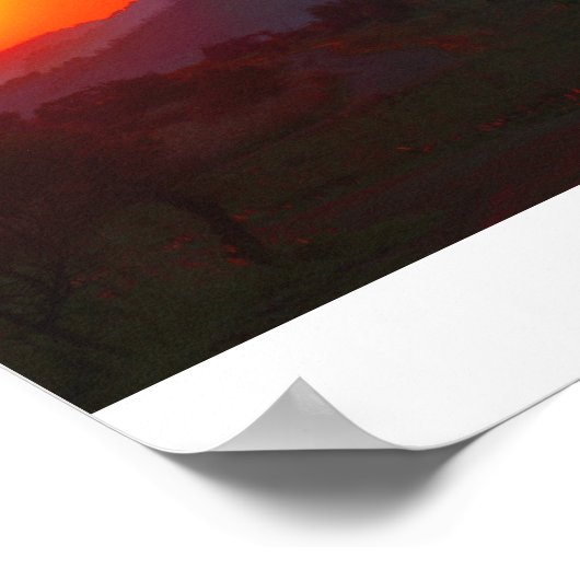 Zonnetijd in Zuid-Afrika Poster (Hoek)