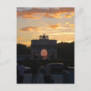Zonnetijd met monumenten briefkaart