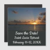 Zonnetijd met zeilboten Bewaar de datum (Voorkant / Achterkant)