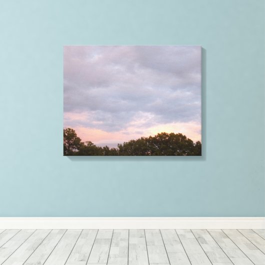 Zonnetijd na het storm canvas afdruk (Insitu (Houten vloer))