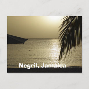 Zonnetijd: Negril, Jamaica Briefkaart