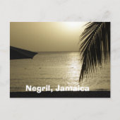 Zonnetijd: Negril, Jamaica Briefkaart (Voorkant)