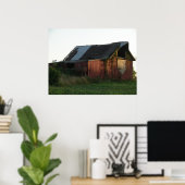 Zonnetijd op de Barn Poster (Thuiskantoor)