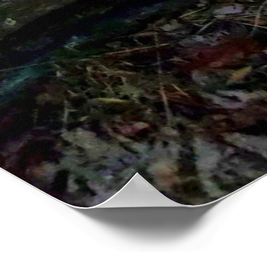 Zonnetijd op de blauwe parkeerplaats poster (Hoek)