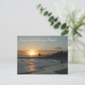 Zonnetijd op de Galapagos-eilanden Briefkaart (Staand voorkant)