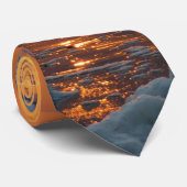 Zonnetijd op de oceaan stropdas (Opgerold)
