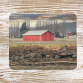 Zonnetijd op de Rode Barn op het Boerderij van Fir Muismat