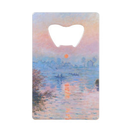 Zonnetijd op de Seine Claude Monet Creditkaart Flessenopener