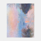 Zonnetijd op de Seine Claude Monet Fleece Deken (Voorkant)