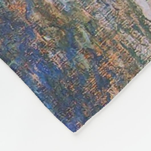 Zonnetijd op de Seine Claude Monet Fleece Deken (Hoek)