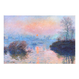 Zonnetijd op de Seine Claude Monet Foto Afdruk