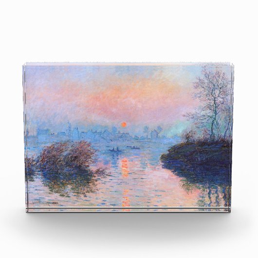 Zonnetijd op de Seine Claude Monet Fotoblokken (Voorkant)