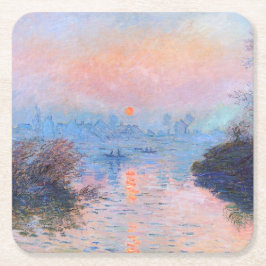 Zonnetijd op de Seine Claude Monet Kartonnen Onderzetters