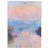 Zonnetijd op de Seine Claude Monet Klembord (Achterkant)